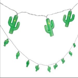 🌵Cactus string lights battery operated